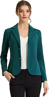 Allegra K Women's Work Office Lapel Collar Stretch Jacket Suit Blazer