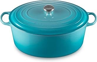 Le Creuset Enameled Cast Iron Signature Oval Dutch Oven, 15.5qt., Caribbean