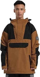 GSOU SNOW Men Ski Jacket Snowboard Snow Coat Warm Winter Waterproof Mountain Hooded