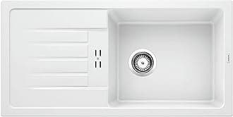 BLANCO FAVUM XL 6 S – Classic Inset Granite Sink – SILGRANIT Starter Model for 60 cm Wide Base Units – White – 524235