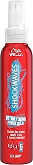 Shockwaves Ultra Strong Rock and Hold Hair Gel Spray, 150 ml