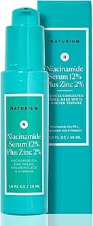 Naturium Niacinamide Serum 12% Plus Zinc 2% (30 ML / 1.0 Fl OZ) - Purifies and Refines Complexion - With Highly Concentrated Niacinamide and Zinc PCA - Dermatologically Tested