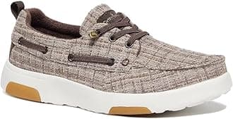 OrthoComfoot Women's Boat Shoes with Arch Support, Comfortable Slip on Shoes for Plantar Fasciitis, Orthopedic Casual Deck Loafers for Heel and Foot Pain Relief