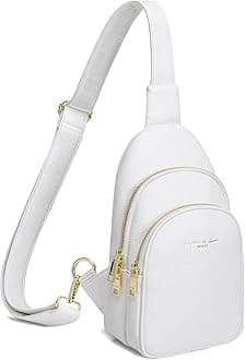 Small Crossbody Sling Bags Faux Leather Fanny Packs Purses for Women Everyday & Travel