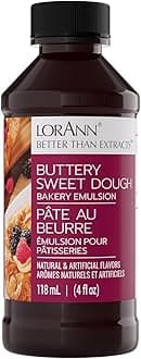 LorAnn Oils Buttery Sweet Dough Bakery Emulsion, 4 ounce bottle