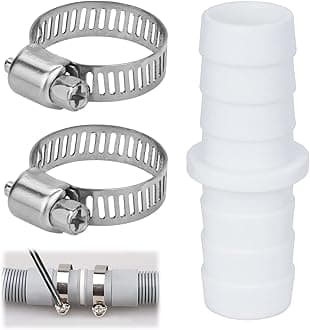 Washing Machine Waste Pipe Connector - 110810 Leak-Proof Hose to Hose Joiner for Efficient Water Waste Management in Kitchens, Bathrooms, and More