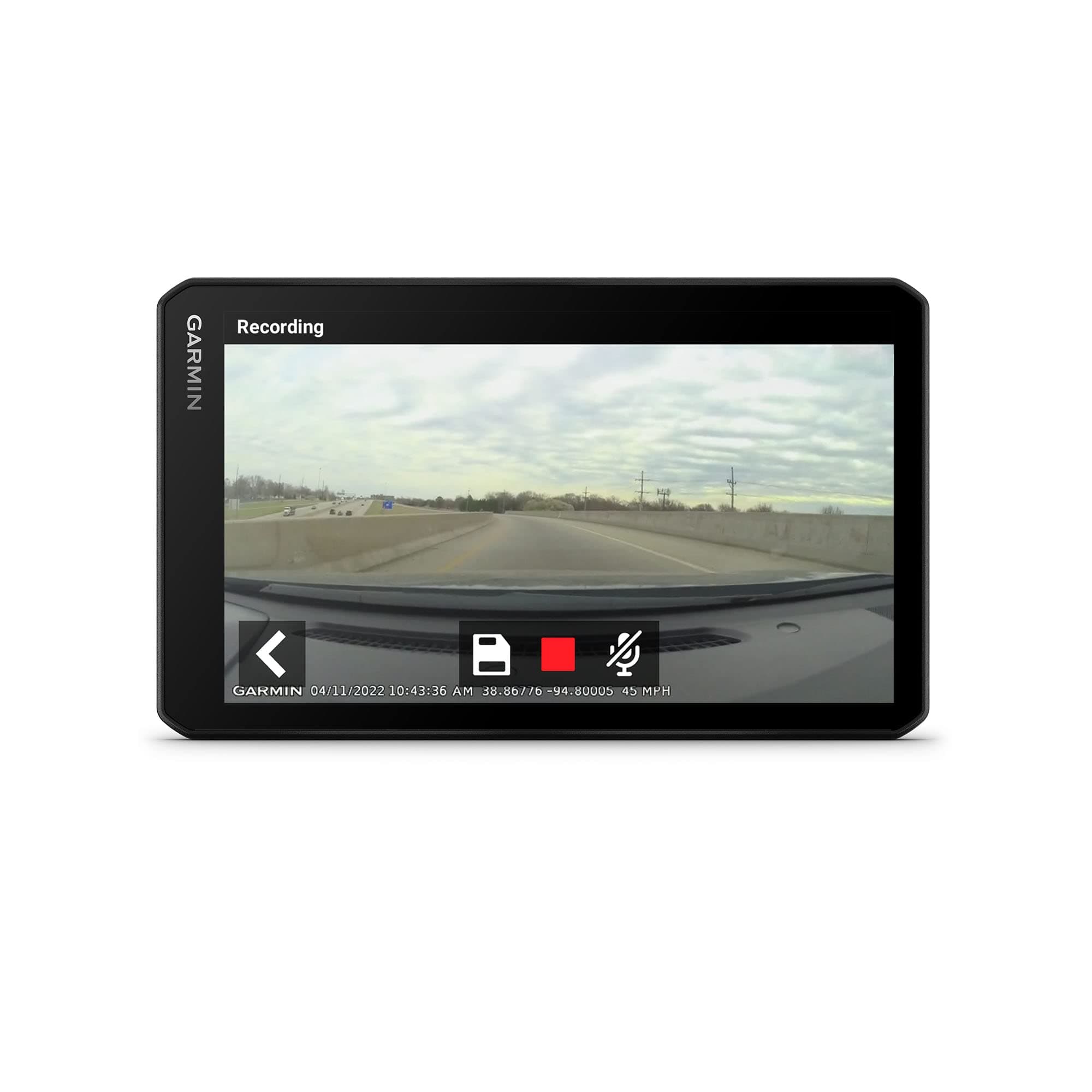 Garmin DriveCam 76, GPS Sat Nav with Built-in Dash Cam, 7" display, Video storage, Forward Collision/Lane Departure warning,Voice Assist, Full EU Mapping,Live Traffic and Weather via Garmin Drive app