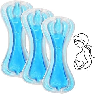 Postpartum Ice Pack, Hot and Cold Pads for Postpartum Essentials, 3 Count Gel Cooling Pad, Fast Pain Relief Convenient for Postpartum Recovery Helps Reduce Swelling