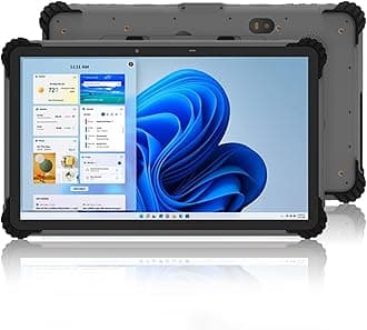 ST13-U Rugged Tablet with Barcode Scanner + Docking Station, i7-1255U, 32GB+1TB, 13.3" Windows 11 Pro Industrial Tablet w/N4680 Scan Engine, 1D/2D QR Inventory Scanner, Wi-Fi 6/NT 5.2/NFC