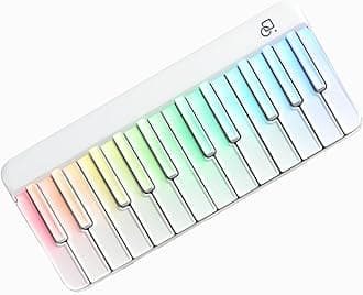 PopuPiano 24‑Key Expandable Smart Portable Modular Keyboard Extension Accessory (Requires Base Kit) RGB LED Keys One‑Man Band Mode MIDI & Bluetooth LE Compatible AI Composition 100+ Instrument Voices