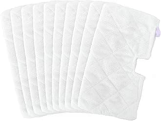 10Pcs Steam Mop Pads, Washable Microfiber Cleaning Steamer Replacement Pads for Shark Steam Pocket Mop Hard Floor Cleaner S3500 Series S3501 S3550 S3601 S3601D S3801 S3801CO S3901 SE450 S2901