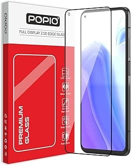POPIO Tempered Glass For Mi 10T 5G / Mi 10T Pro 5G (Black) Cellphone With Edge To Edge Coverage