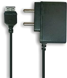 Keypad Mobile Charger 2_Pin Guru Series M600 / 1200 | Compatible with Samsung GT-E1200Y | GT-S3310 | E1200 T139 W259 M600 B100 Duos Basic Phones (6 Month Warranty), Black