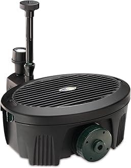 Pennington Aquagarden, Inpond 5 in 1, Pond & Water Pump, Filter, UV Clarifier, LED Spotlight and Fountain, All in One Solution for a Clean, Clear and Beautiful Pond, for Ponds up to 200 Gallons