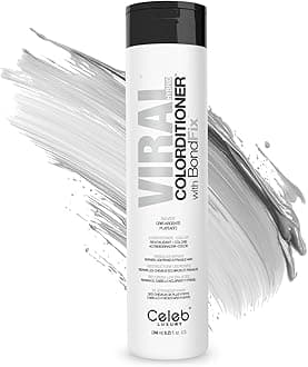 Celeb Luxury Viral Colorditioner, Professional Semi-Permanent Hair Color Depositing Conditioner, Silver