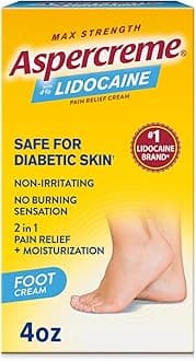 Aspercreme Lidocaine Diabetic Foot Creme, 4 oz