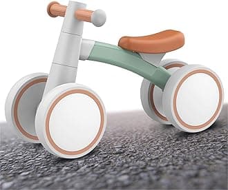 Baby Balance Bike for 1 Year Old Boys Girls,Toddler Balance Bike, 4 Wheels Toddler First Bike, First Birthday Gifts
