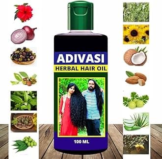 Aadiivasi Hair Growth Oil 100 ML Ayurvedic Herbal Kesh tel with Natural Rosemary((100 ML) (100 ML, Pack of 3)