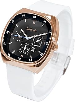 devacoWatch, Women's Watch, Stylish and Versatile Easy-to-Read Women's Wristwatch with Silicone Strap Quartz Watch