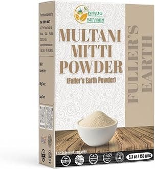 Herbs Botanica 100% Natural Multani Mitti Powder (Fuller's Earth Clay) Bentonite Clay 5.3 Oz | 150 gms