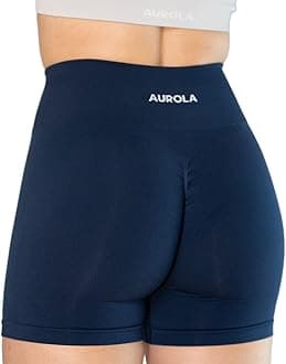 AUROLA Intensify V2.0 Women's Workout Shorts Athletic Running Shorts, Seamless High Waist Gym Yoga Shorts