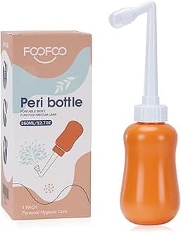 Peri Bottle for Postpartum Care, for Postpartum Essentials, Feminine Care Orange