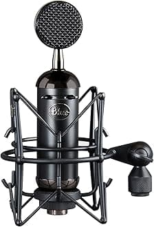 Blackout Spark SL XLR Condenser Microphone with Custom Shockmount, Cardioid Polar Pattern, for Recording, Broadcasting, Podcasting, Twitch Gaming Streaming, YouTube Videos - Black