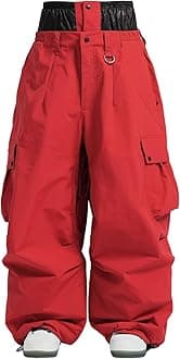 Men Women Snowboard Pants Snow Super Baggy Insulated Winterproof Waterproof Loose Ski Pants Outdoor