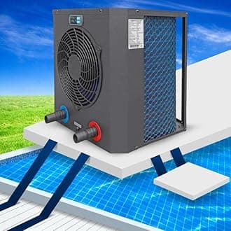 Pool Heater Swimming Pool Heat Pump, Electric Water Heater Swimming Pool and SPA Heater Digital Display Swimming Pool Thermostat for Swimming Pool, Wi-Fi Control