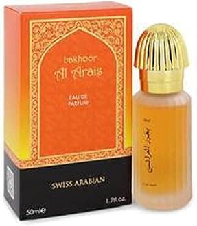 Swiss Arabian Bakhoor Al Arais - Cologne For Men and Women - Floral, Woody Fragrance - Top Notes of Rose, Hyacinth, Green, Peach, and Pepper - 1.7 oz