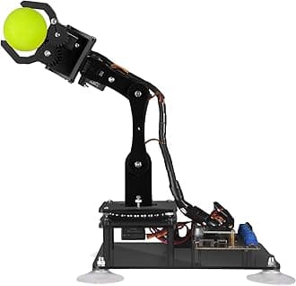 Adeept 5-DOF Robot Arm Kit - DIY Coding STEM Robotics Arm with OLED Display, Arduino IDE Compatible, USB & Infrared Connectivity