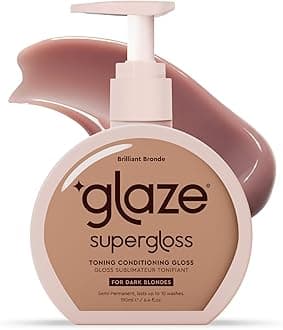 Supergloss Color Conditioning Gloss – Hydrating Semi-Permanent Color Hair Gloss & Shine Boost – Color Depositing Mask - Cruelty-Free – 6.4 Fl Oz - Brilliant Bronde - Dark Blonde to Light Brown