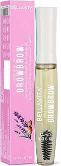 Bella Vita Organic Growbrow - Eyelash, Lashes & Eyebrows Hair Growth & Volume Serum With Castor, Onion Oil & Vitamin E, 12 ML
