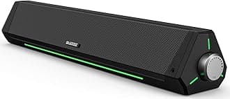Bluedee Computer Speakers, Bluetooth Soundbar, HiFi Stereo, 3.5mm Aux-in Connection, USB Powered Speakers for Desktop Monitor, PC, Laptop, Tablets