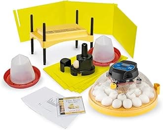 Maxi 24 Advance Egg Incubator Classroom Kit Brooder Pack for Students with Lesson Plan, Egg Scope, EcoGlow Brooder, Plastic Chick Enclosure, Feeder and Drinker for Hatching Chicks, Ducklings