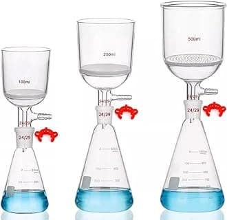 G3 Lab Buchner Funnel Filtering Kit Laboratory Vacuum Filtration Distillation Apparatus with Sand core filtration funnel and Erlenmeyer Flask (2000ml)