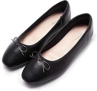 Women's Round Toe Ballet Flats Comfortable Bow Dressy Flats Shoes for Women