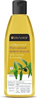 Soulflower Natural Bhringraj Oil, Coconut And Sesame, 120ml