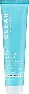 2.5% Benzoyl Peroxide Clear Regular Strength Skin Clearing Treatment for Facial Acne Redness Relief (2.25oz)