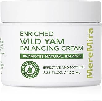 Wild Yam Cream for Hormone Balance: Natural PMS & Menopause Relief - Helps Support Hot Flashes & Night Sweats - Bioidentical Hormone Balance for Women, 3.38 fl. oz.