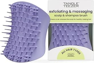 Scalp & Shampoo Hairbrush, to Exfoliate, Massage, and Cleanse, for All Hair Types, Lavender Lite Purple