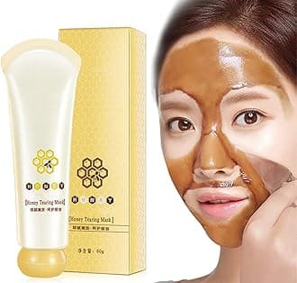Honey Tearing Mask Peel, Honey Tearing Deep Clean Mask Blackhead Remover Oil Control Peel Off Dead Skin, Blackhead Control Honey Peel Mask for Face, 60g/pc (2pcs)