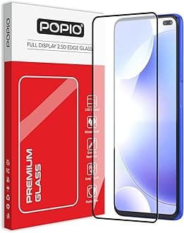 - POPIO Tempered Glass For Poco X2 / Poco M2 Pro/Redmi K30 / Redmi Note 9 Pro/Redmi Note 9 Pro Max (Black) Edge-To-Edge Protector Full Screen Coverage For Cellphone