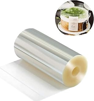 Cake Decorating,Cake Collars 4 x 394 inch, Acetate Rolls, Clear Cake Strips, Transparent Cake Rolls, Mousse Cake Acetate Sheets for Chocolate Mousse Baking Decorate