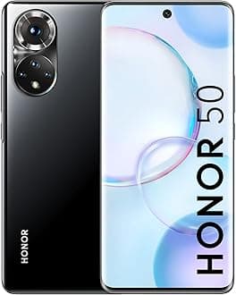 HONOR 50 Mobile Phone 5G SIM Free Unlocked 8 + 256 GB Smartphone with 108 MP Camera, 120 Hz 6.57 Inch OLED Curved Screen, Snapdragon 778, Battery 4300mAh, Android 11 (2 Year Warranty)
