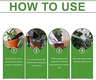 Soil for Indoor Plants - Bretahble Indoor Soil Potting Mix - Natural Dirt Balanced Fertilizer For Vegetable Succulent Cactus Bonsai Gardening Planting