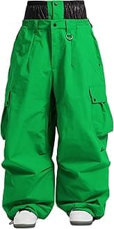 Women Men Ski Pants Snowboard Pants Super Baggy Snowboarding Loose Snow Sport Insulation Waterproof Windproof