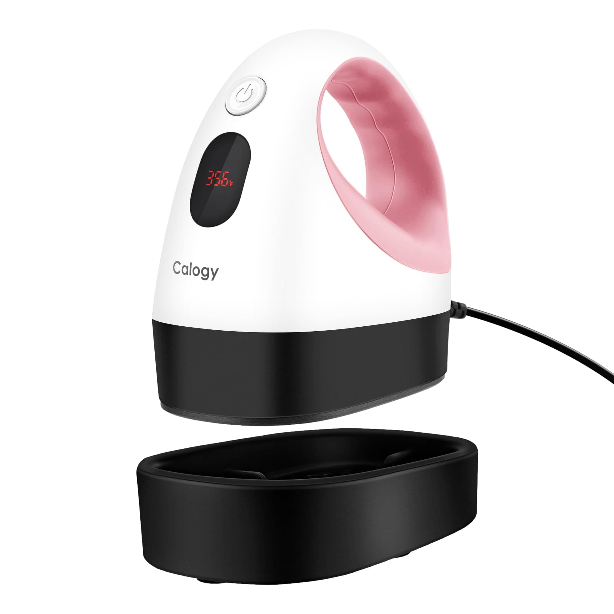 Mini Heat Press, Heat Transfer Machine, Constant Temp Control, Insulated Safety Base, Fits for Crafts, T-Shirt, Hat, Cap, Pillows(White Pink)