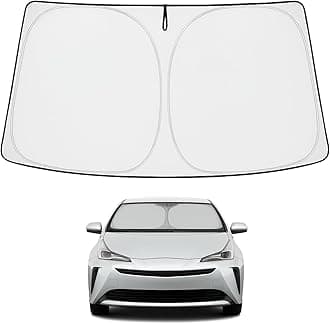 Proadsy Front Windshield Sun Shade Foldable Sunshade Protector Custom Fit 2016-2022 Toyota Prius Hatchback (NOT for Prius C or Prius V) Accessories 2023 Upgrade