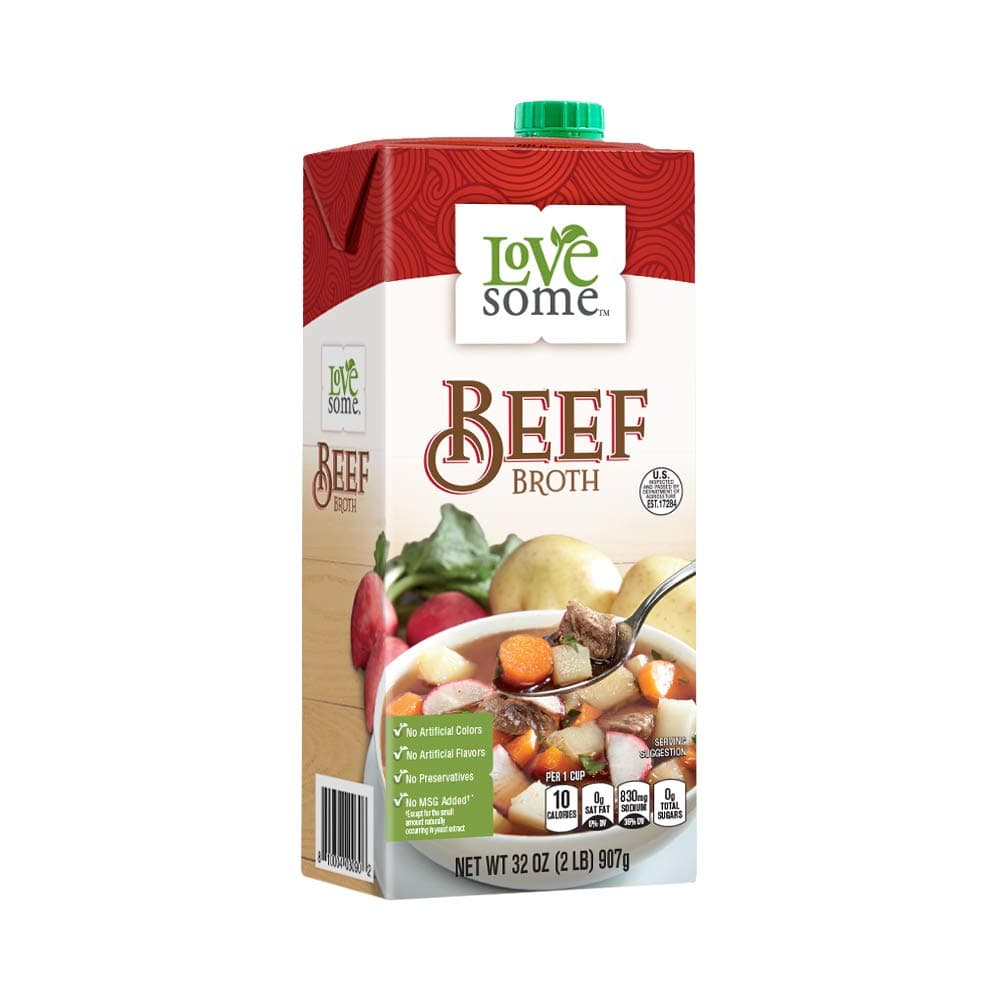 LoveSome Beef Broth, 32 Fluid Ounce